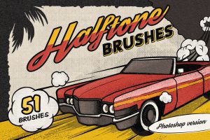 Vintage Comic Book Halftone Brushes