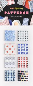 Watercolor Seamless Patterns