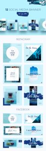 Blue Sky Social Media Templates