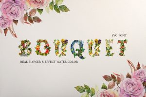 Flower Bouquet SVG Font