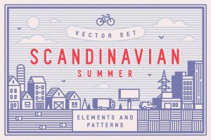 Scandinavian Summer Vector Set