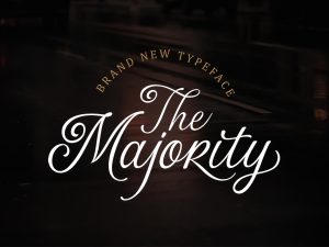 The Majority Script Font