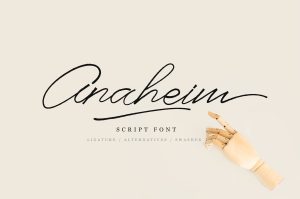 Anaheim Script Font