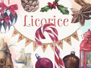 Licorice Christmas Watercolor Kit