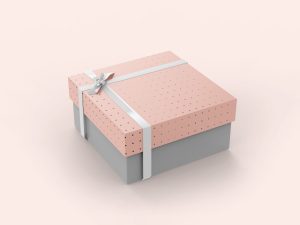 Carton Gift Box Mockup