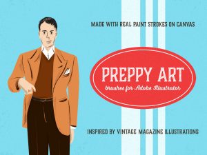 Preppy Art Illustrator Brushes