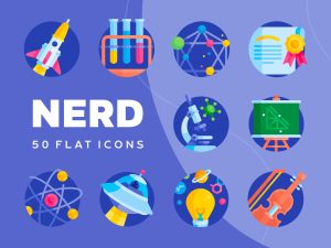 Nerd Free Flat Icons