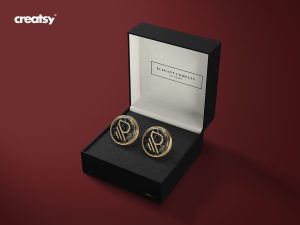 Cufflinks Mockup Set