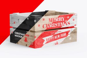 Christmas Box Mockup