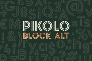 Pikolo Block Alt Display Font