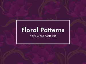 6 Seamless Floral Patterns