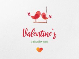 Valentine’s Watercolor Pack