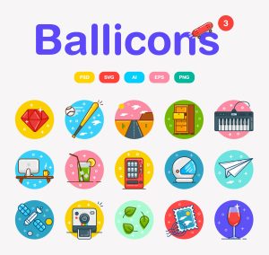 Ballicons Flat Icons Set 3 Free