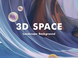 3D Space Abstract Background