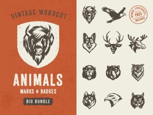 Savage Animals Vector Bundle