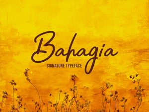 Bahagia Signature Typeface