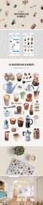 Coffee Watercolors Collection