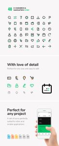 E-commerce & Navigation Vector Icons Set