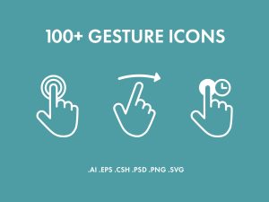 100+ Touch Gestures Icons