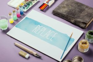 Watercolor Sketch Mockup