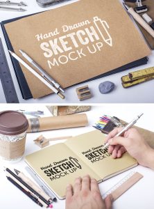 Hand-Drawn Sketch Mockups