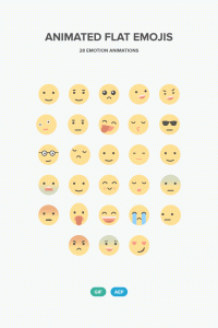 Animated Flat Emojis