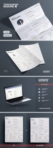 Typographic Resume Template